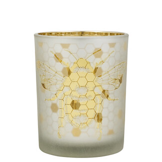 Mars & More Theelichthouder bij goud medium 12cm