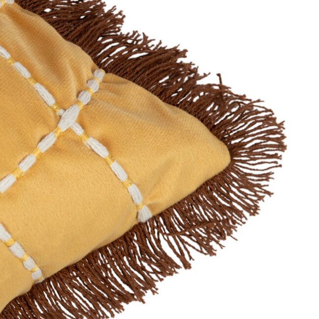 Mars & More Kussen Sulawesi mosterd geel 45x45cm