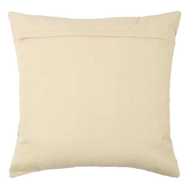 Mars & More kussen geborduurd wilde bloemen roze klaproos 60x60cm