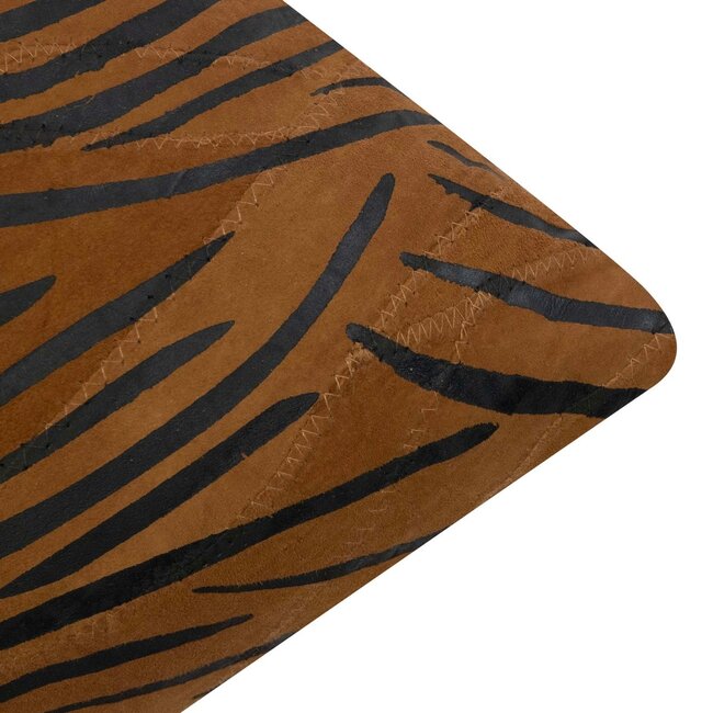 Mars & More Kussen Geitensuède zebra bruin 45x45cm (Capra Aegagrus Hircus)