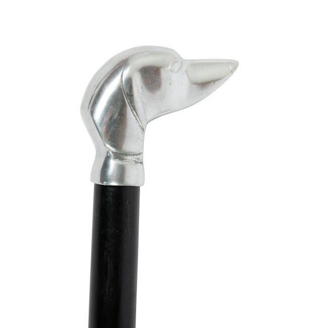 Mars & More Wandelstok met houten teckel 95cm