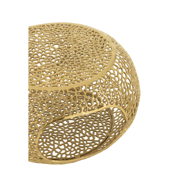 J-Line Koffietafel Aluminium Goudkleurig Klein