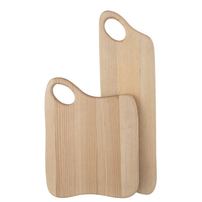 J-Line Snijplank Nam Onregelmatig Essenhout Natuurlijk Groot