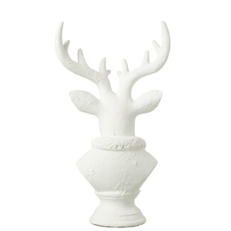 J-Line Hert Polyresin Wit Groot