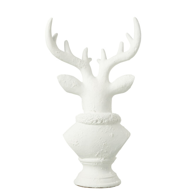 J-Line Hert Polyresin Wit Groot