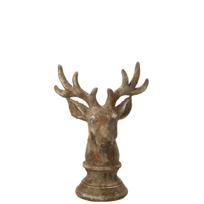 J-Line Hert Polyresin Taupe Klein