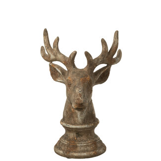 J-Line Hert Polyresin Taupe Groot