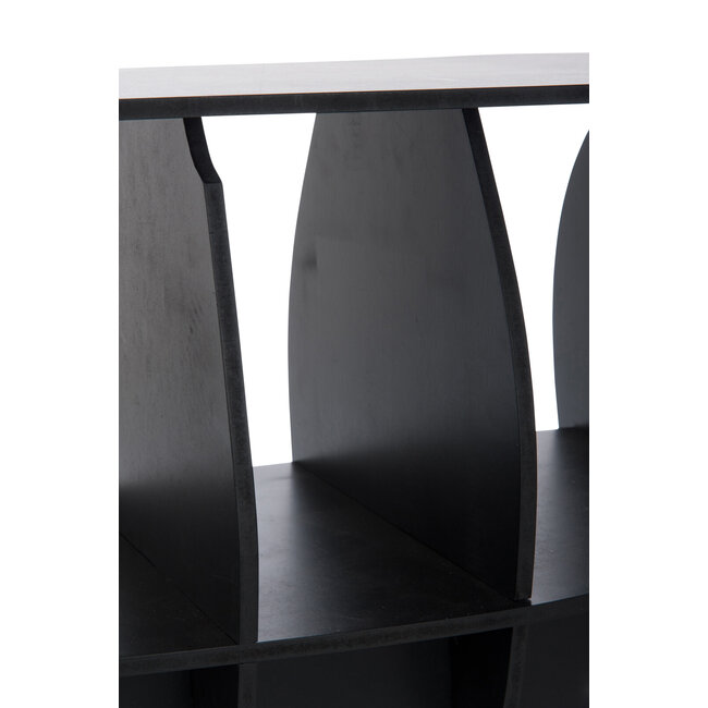 J-Line Zeepdispenser op dienblad glas donkerbruin/transparant