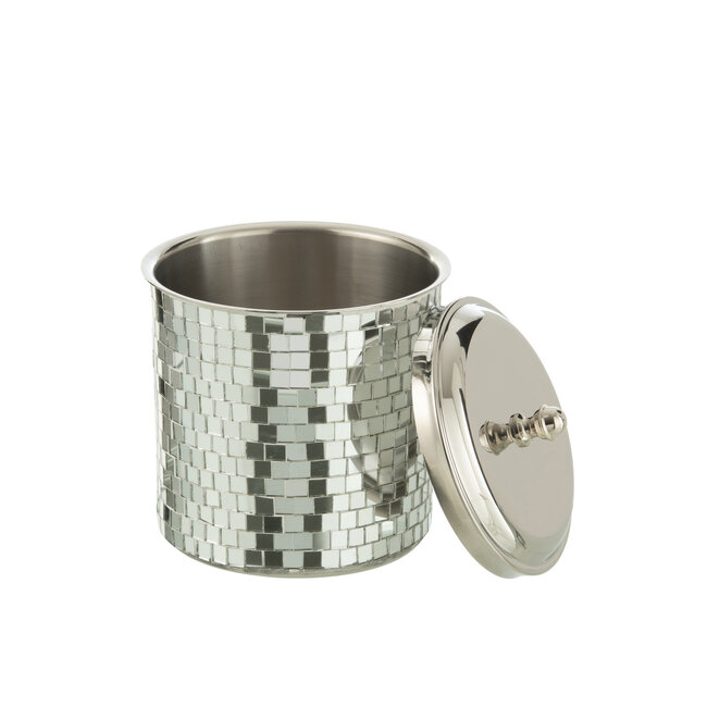 J-Line IJsemmer Mozaïek Roestvrij Staal Zilverkleurig