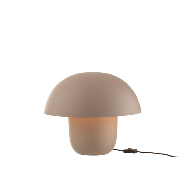 J-Line Tafellamp IJzer Taupe Medium