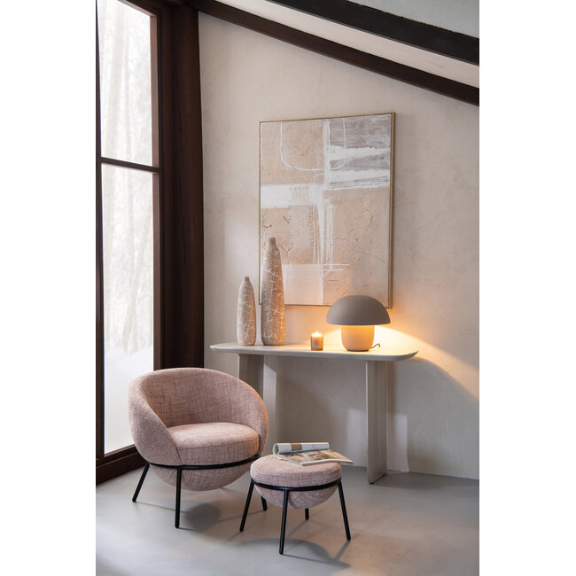 J-Line Tafellamp IJzer Taupe Groot