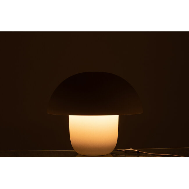 J-Line Tafellamp IJzer Greige Medium