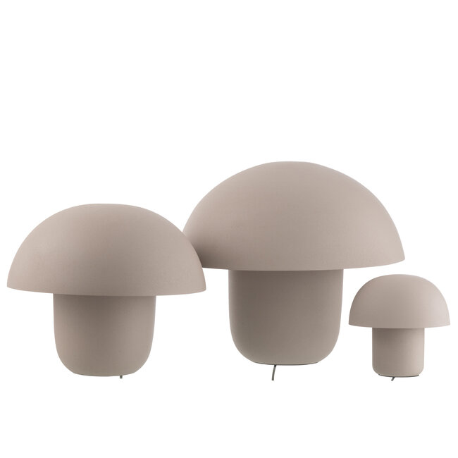 J-Line Tafellamp IJzer Greige Groot