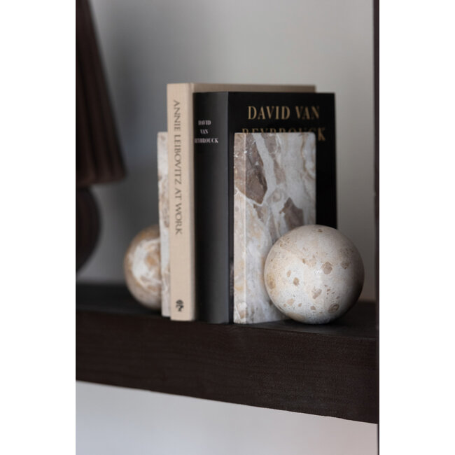 J-Line Boekensteun Marmer Beige