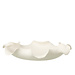 J-Line Decoratieve schaal Helix onregelmatig keramiek wit