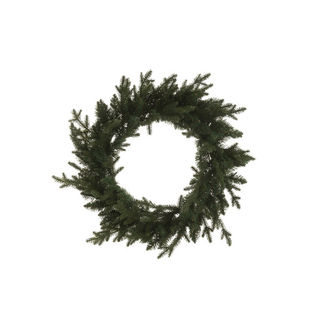 J-Line Krans 20 Led Kunstmatig Rond Donkergroen Groot