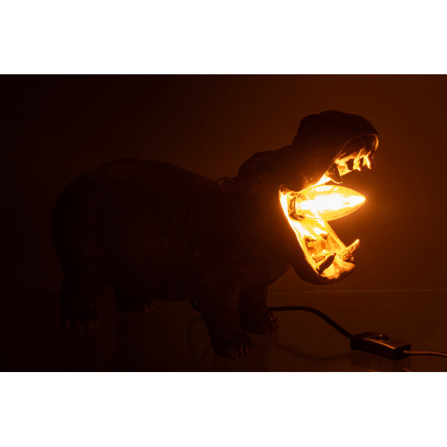 J-Line Tafellamp Nijlpaard Hars Goudkleurig