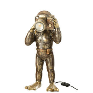 J-Line Tafellamp Duiker Polyresin Antiek Bruin