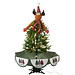 J-Line Boom Led Sneeuwend Hert IJzer Kerst Rood/Groen