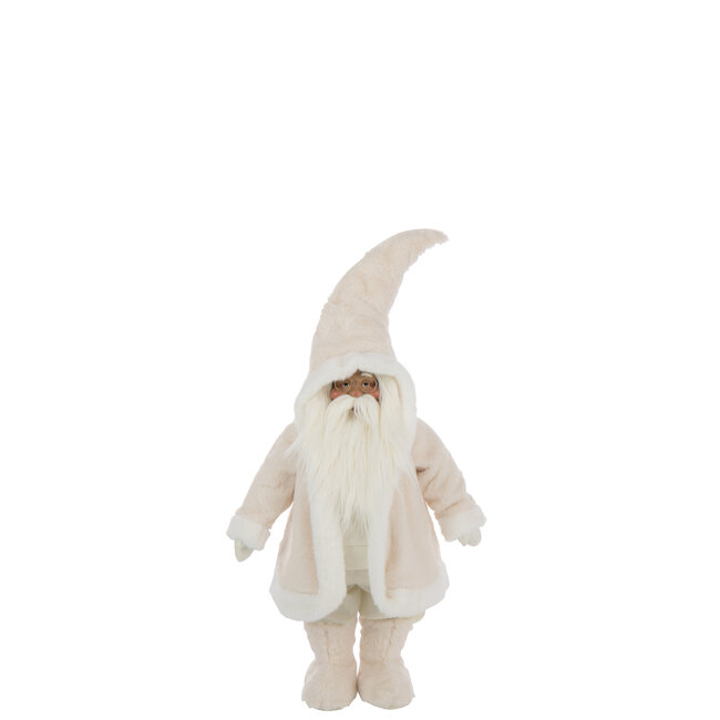 J-Line Kerstman Bril Polyester Wit