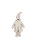 J-Line Kerstman Bril Polyester Wit