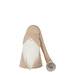 J-Line Kerstman Winter Polyester Beige/Wit Klein