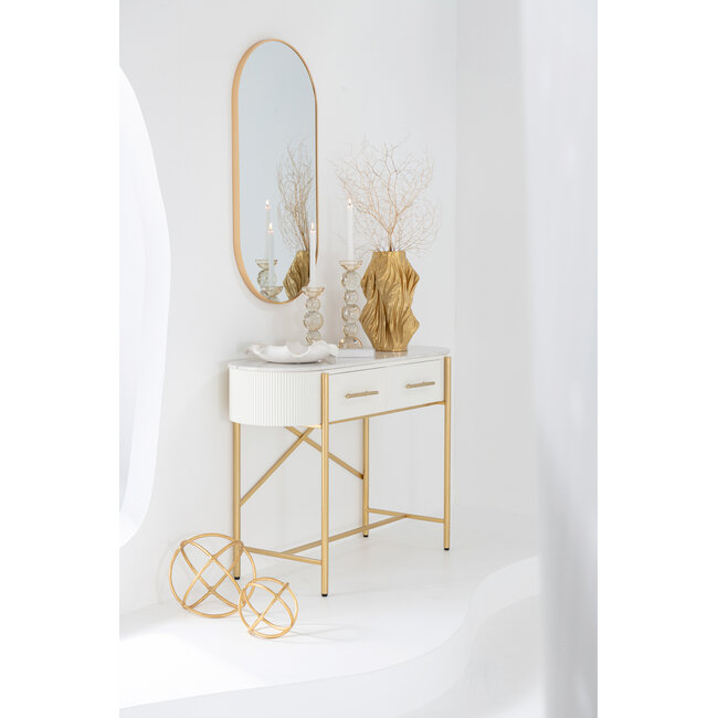 J-Line Bolsculptuur Aluminium Goudkleurig Groot