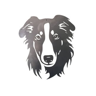 Siermetaal Wanddecoratie  Barzoi  35x31cm