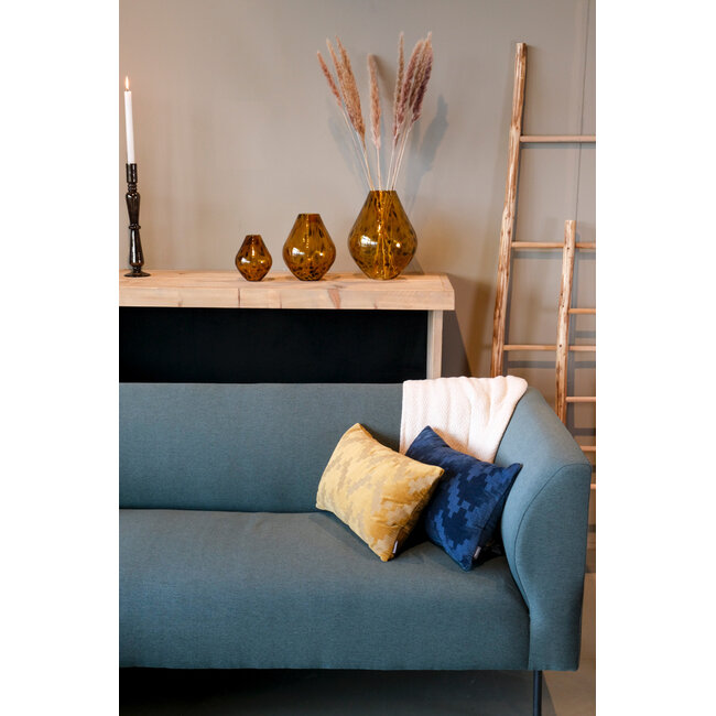 Linen & More Twisted sierkussen blauw 30x50cm