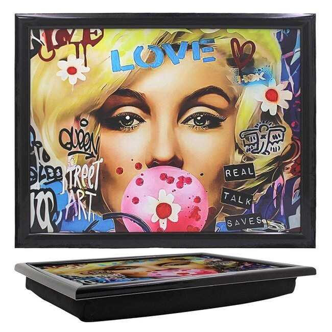 Urben Art Schootkussen - Laptray Marilyn Monroe Pop Art  44x33x6 cm