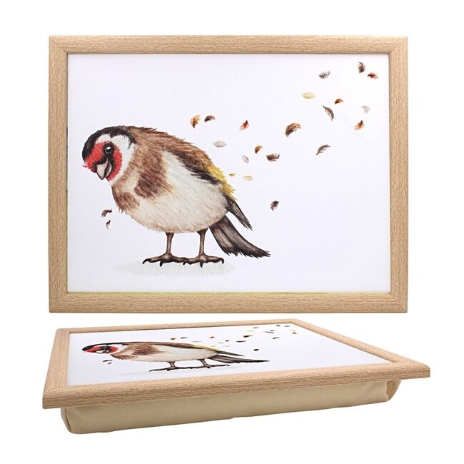 Clemency Bunn Schootkussen - Laptray  putter vogel 44x33x6cm