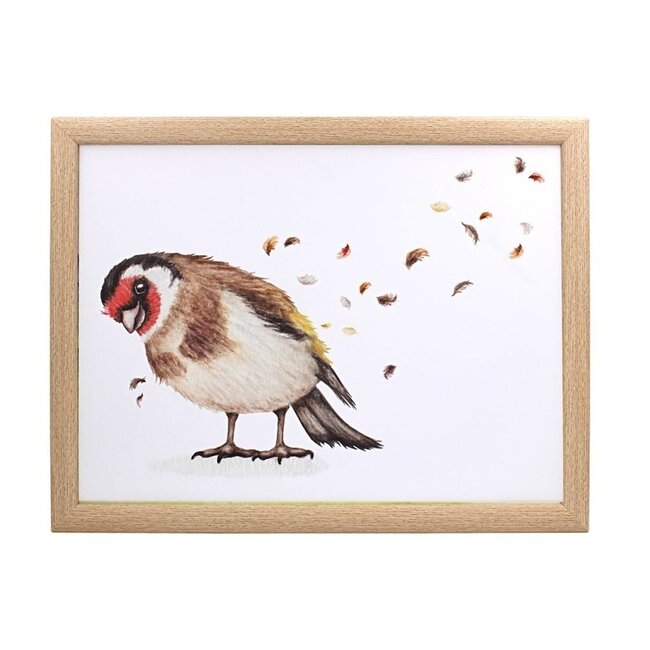 Clemency Bunn Schootkussen - Laptray  putter vogel 44x33x6cm