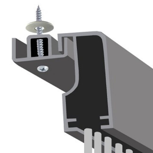 Sun Arts W-profiel tbv plafond montage 100cm