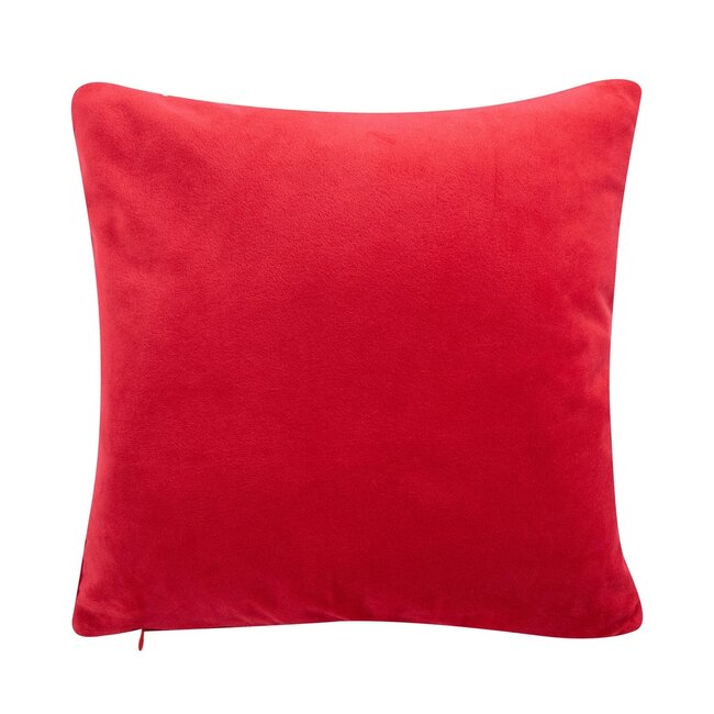 Linen & More Knitted Rudolf 2 kussen rood 40x40cm