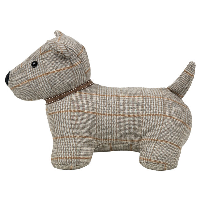 Mars & More Deurstopper Hond staand ruit 30,5x15x23cm