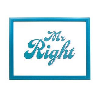 Lesser & Pavey Schootkussen Laptray – Mr. Right – 44 x 34 x 6 cm