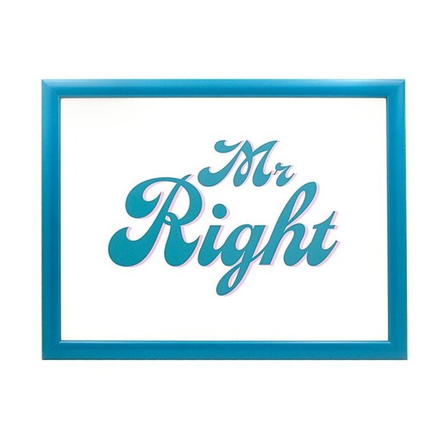 Lesser & Pavey Schootkussen Laptray – Mr. Right – 44 x 34 x 6 cm