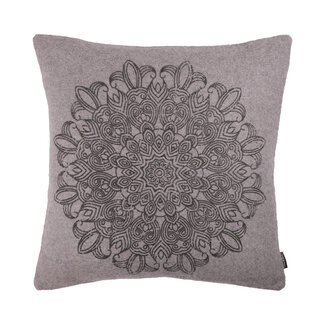 Linen & More Mace sierkussen grijs 43x43cm