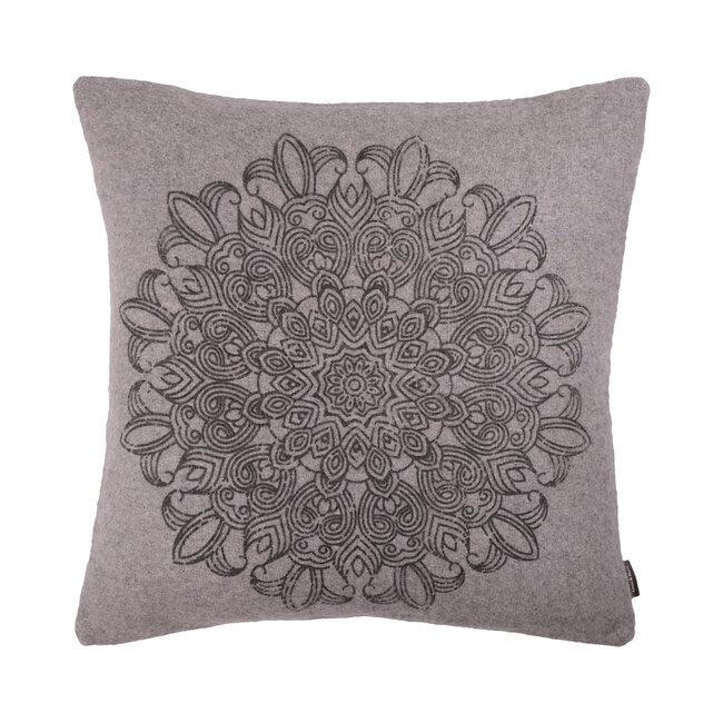 Linen & More Mace sierkussen grijs 43x43cm