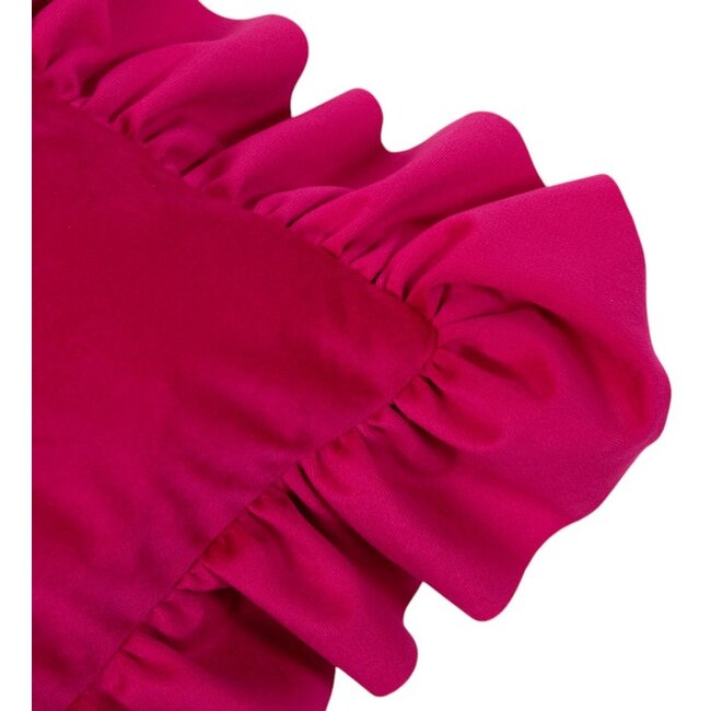 Mars & More sierkussen   rouche fuchsia 35x45cm