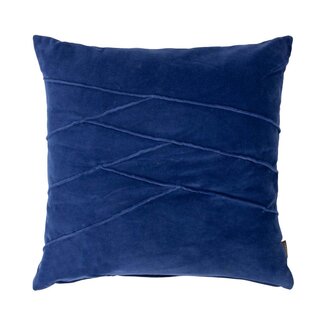 Linen & More Uneven sierkussen blauw  45 x 45 cm