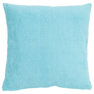 Linen & More Flannel sierkussen blauw 45x45cm
