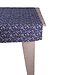 Linen & More Nina Tafelkleed Textiel blauw wit 100x100cm