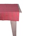 Linen & More Levy Check Tafelkleed Textiel rood 100x100cm