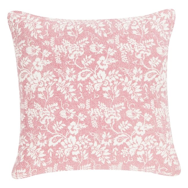 Linen & More Flower Garden kussen roze 45x45cm