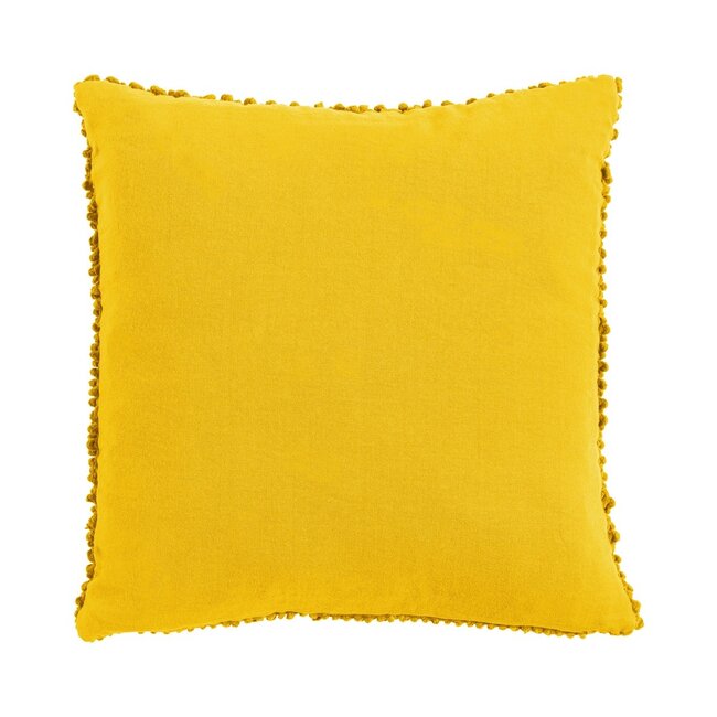 Linen & More Jumbo Dots kussen geel 45x45cm