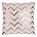 Linen & More Zigzag Sequin kussen roze 45x45cm