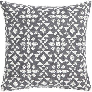 Linen & More Happy Cuba kussen grijs 45x45cm