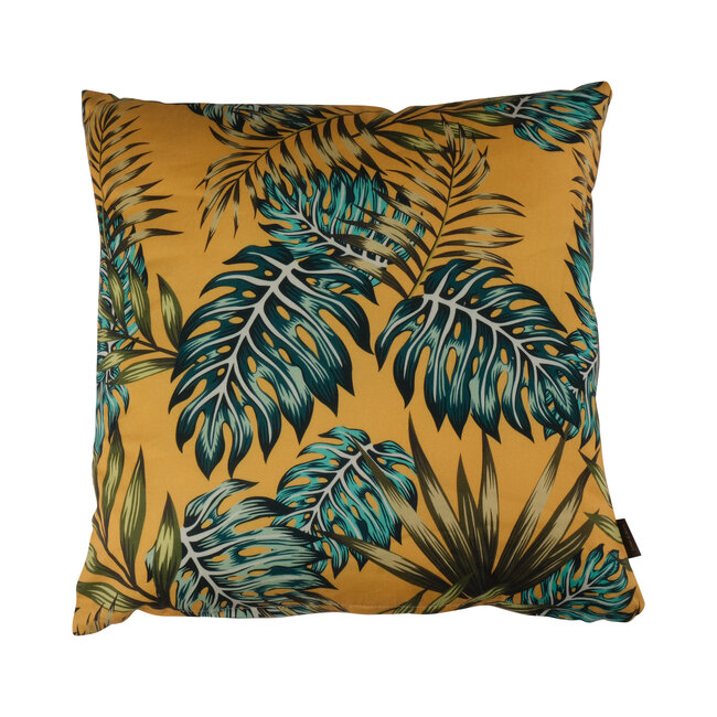 Linen & More Palm mix yellow cushion 45 x 45 cm