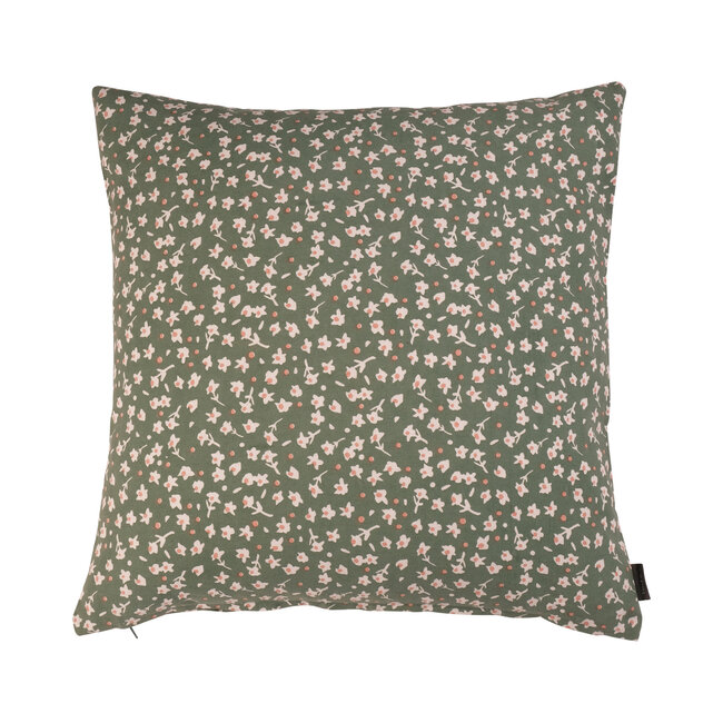 Linen & More Libby Smock kussen groen 45x45cm
